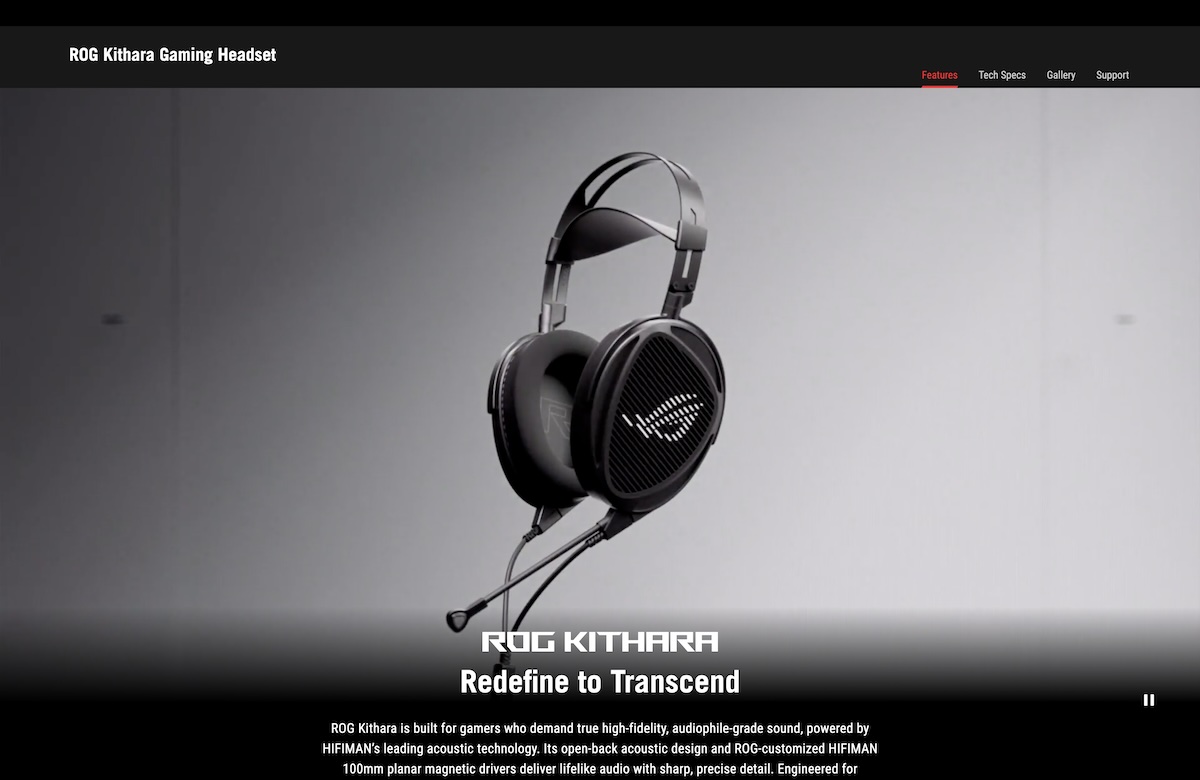Asus ROG Kithara: when Hi-Fi invites itself into a gaming headset